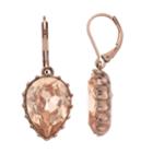 Simply Vera Vera Wang Pink Simulated Crystal Teardrop Earrings, Women's, Light Pink