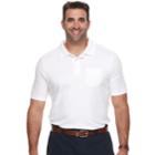 Big & Tall Croft & Barrow&reg; Classic-fit Easy-care Interlock Pocket Polo, Men's, Size: 3xb, White