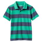 Boys 4-10 Jumping Beans&reg; Striped Polo, Boy's, Size: 5, Med Green