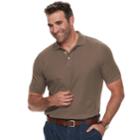 Big & Tall Croft & Barrow&reg; Classic-fit Easy-care Performance Pique Polo, Men's, Size: 2xb, Med Brown