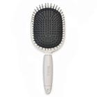 Earth Therapeutics Silicone Softgrip Paddle Hair Brush, White