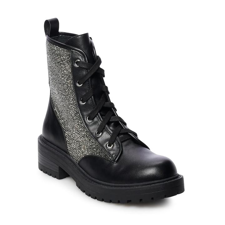 Madden Nyc Aasher Women's Combat Boots, Size: Medium (8.5), Grey (charcoal)