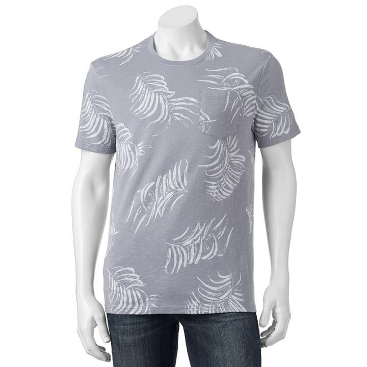 Men's Sonoma Goods For Life™ Classic-fit Slubbed Pocket Tee, Size: Large, Med Grey