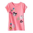 Disney's Tsum Tsum Girls 4-7 Sequin Applique Tee By Jumping Beans&reg;, Girl's, Size: 6x, Brt Pink