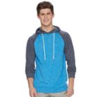 Men's Urban Pipeline&reg; Colorblock Hoodie Tee, Size: Medium, Med Green