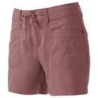 Juniors' Unionbay Mara Twill Midi Shorts, Teens, Size: 5, Pink