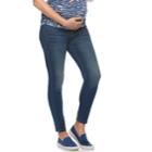 Maternity A:glow Full Belly Panel Crop Jeggings, Women's, Size: 14-mat, Dark Blue