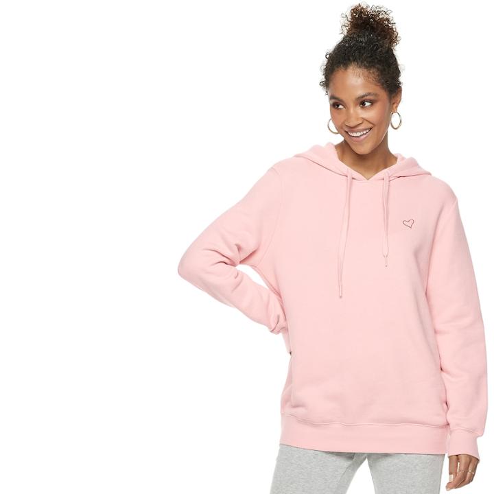 Women's Popsugar Oversized Hoodie, Size: Xl, Light Pink