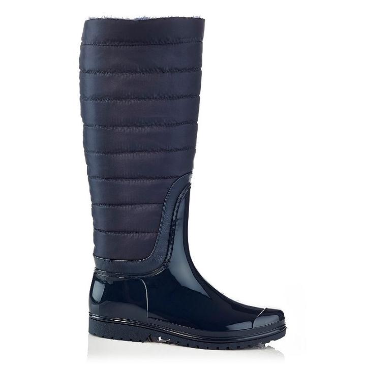 Henry Ferrera J Women's Water-resistant Padded Rain Boots, Size: 8, Blue (navy)