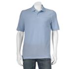 Men's Croft & Barrow&reg; Performance Pocket Pique Polo, Size: Xxl, Blue (navy)