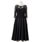Women's Expo Floral Lace Dress, Size: 8, Black