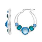 Dana Buchman Geometric Open Crescent Drop Earrings, Women's, Blue