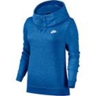 Women's Nike Sportswear Funnel Neck Pullover Hoodie, Size: Small, Dark Blue