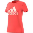 Women's Adidas Bos Logo Graphic Tee, Size: Medium, Brt Red