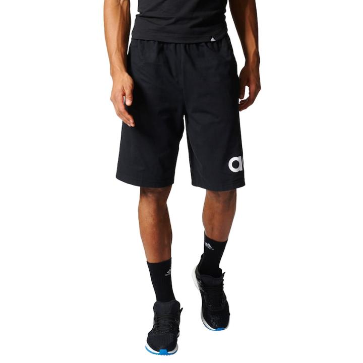 Men's Adidas Jersey Shorts, Size: Large, Black