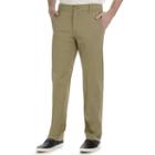 Men's Lee Performance Series Extreme Comfort Khaki Straight-fit Flat-front Pants, Size: 42x34, Lt Brown