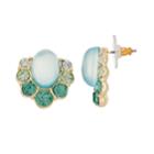 Dana Buchman Cabochon Button Stud Earrings, Women's, Turq/aqua