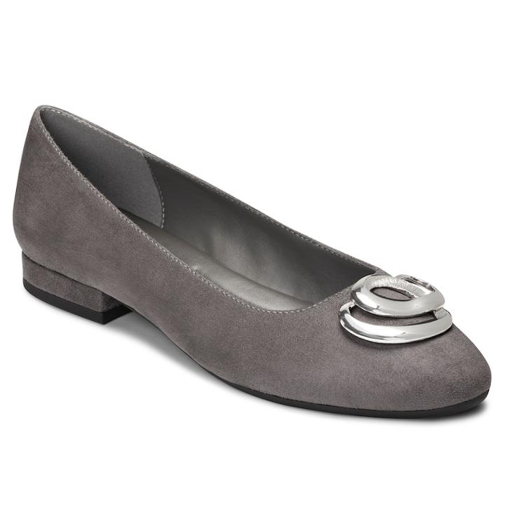 A2 By Aerosoles Women's Embellished Flats, Size: 10, Grey