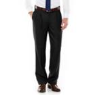 Men's Axist Ultra Series Fancy Straight-fit Solid No-iron Performance Pleated Dress Pants, Size: 38x30, Black