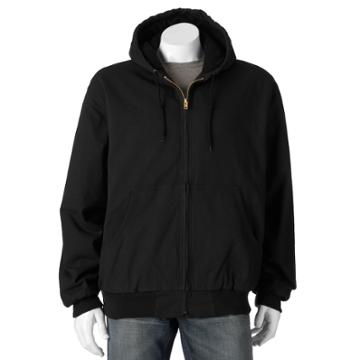 Men's Victory Rugged Wear Hooded Jacket, Size: Xxl, Black