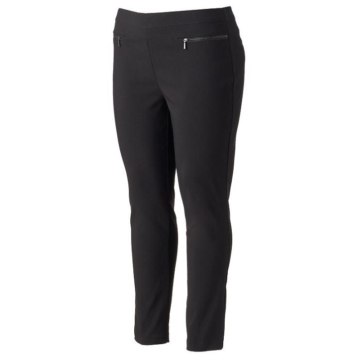 Juniors' Plus Size Candie's&reg; Pull-on Slimming Skinny Pants, Girl's, Size: 2xl, Black
