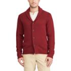 Men's Chaps Classic-fit Textured Shawl-collar Cardigan Sweater, Size: Xl, Red