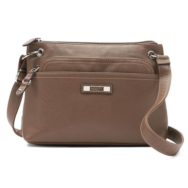 Rosetti Gilda Triple Play Mini Crossbody Bag, Women's, Med Brown