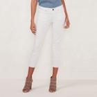 Women's Lc Lauren Conrad Frayed Skinny Capri Jeans, Size: 10, White