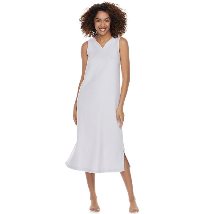 Women's Sonoma Goods For Life&trade; French Terry Lounge Dress, Size: Xl, Lt Purple