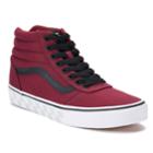 Vans Ward Hi Check Foxing Men's Skate Shoes, Size: Medium (10), Dark Red