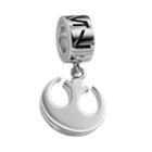 Star Wars Sterling Silver Rebel Alliance Charm, Women's, Grey