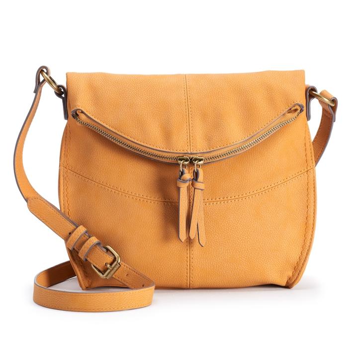 Sonoma Goods For Life&trade; Shelia Flap Crossbody Bag, Women's, Drk Yellow