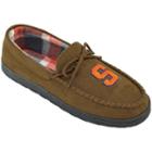 Men's Syracuse Orange Microsuede Moccasins, Size: 9, Brown