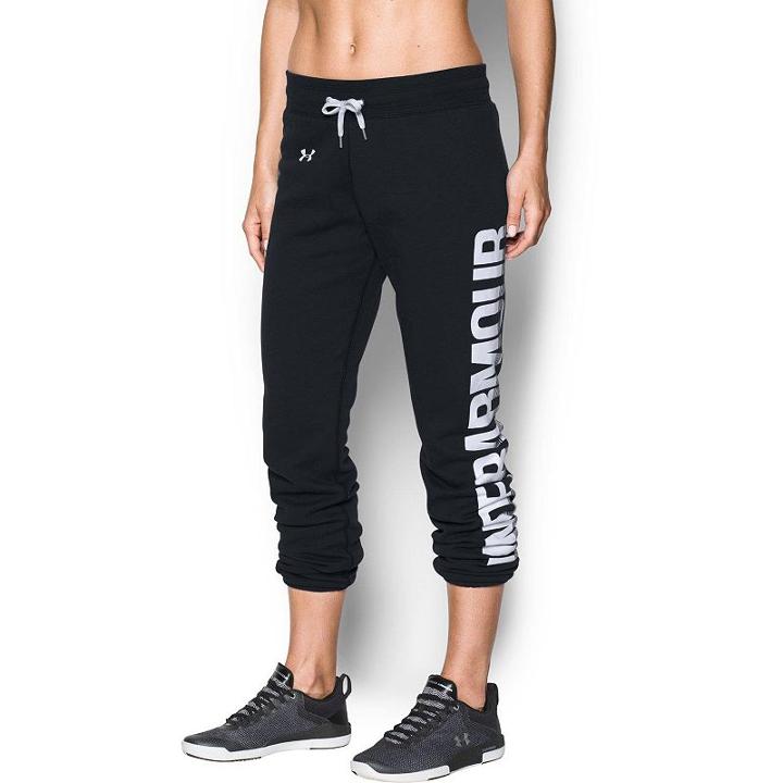 Women's Under Armour Favorite Fleece Pants, Size: Small, Black