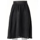 Juniors' Joe B Satin Midi Skirt, Girl's, Size: Medium, Black
