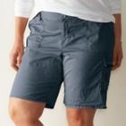 Plus Size Sonoma Goods For Life&trade; Cargo Bermuda Shorts, Women's, Size: 20 W, Dark Blue