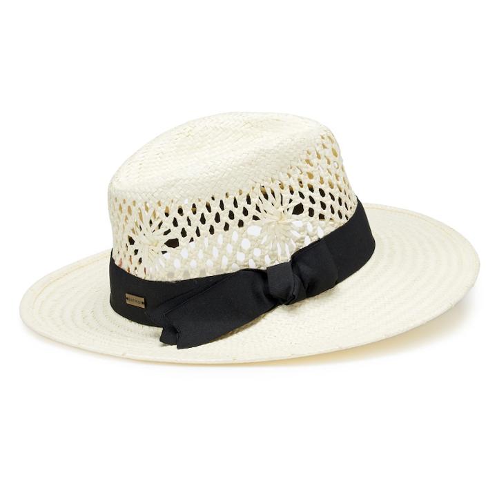 Women's Betmar Monaco Summer Fedora, Natural