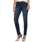 Women's Juicy Couture Flaunt It Seamless Midrise Skinny Jeans, Size: 16, Blue