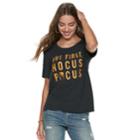 Juniors' But First, Hocus Pocus Tee, Teens, Size: Medium, Black