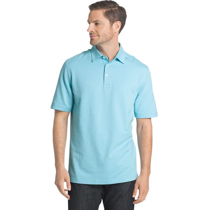 Men's Arrow Classic-fit Jacquard Polo, Size: Xl, Light Blue