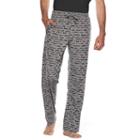Big & Tall Residence Patterned Lounge Pants, Men's, Size: 4xb, Grey