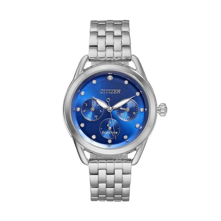 Drive From Citizen Eco-drive Women's Ltr Crystal Stainless Steel Watch - Fd2050-53l, Size: Medium, Grey