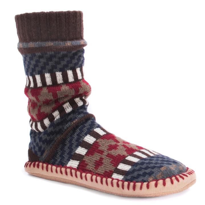 Men's Muk Luks Boot Slippers, Size: S-m, Dark Grey
