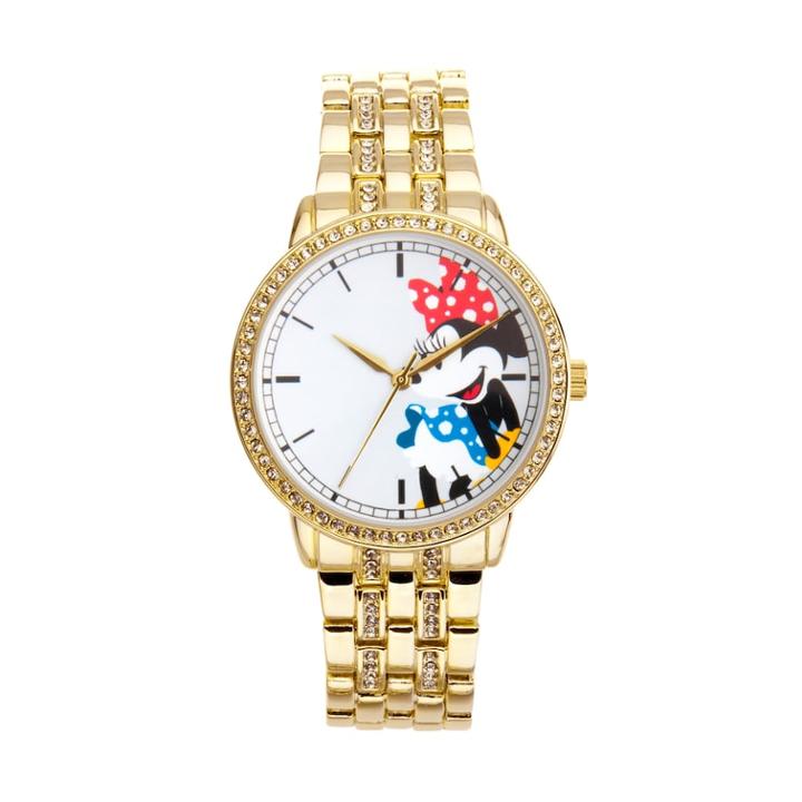 Disney's Minnie Mouse Women's Crystal Watch, Size: Large, Yellow