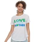Juniors' Love Your Mother Tee, Teens, Size: Xs, White