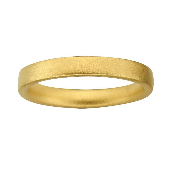 Stacks And Stones 18k Gold Over Silver Satin Finish Stack Ring, Women's, Size: 10, Yellow