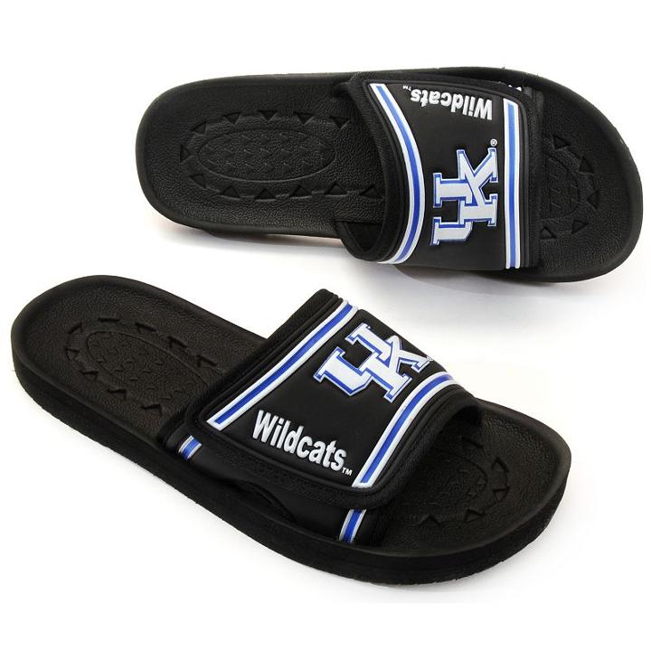 Adult Kentucky Wildcats Slide Sandals, Size: Xs, Black