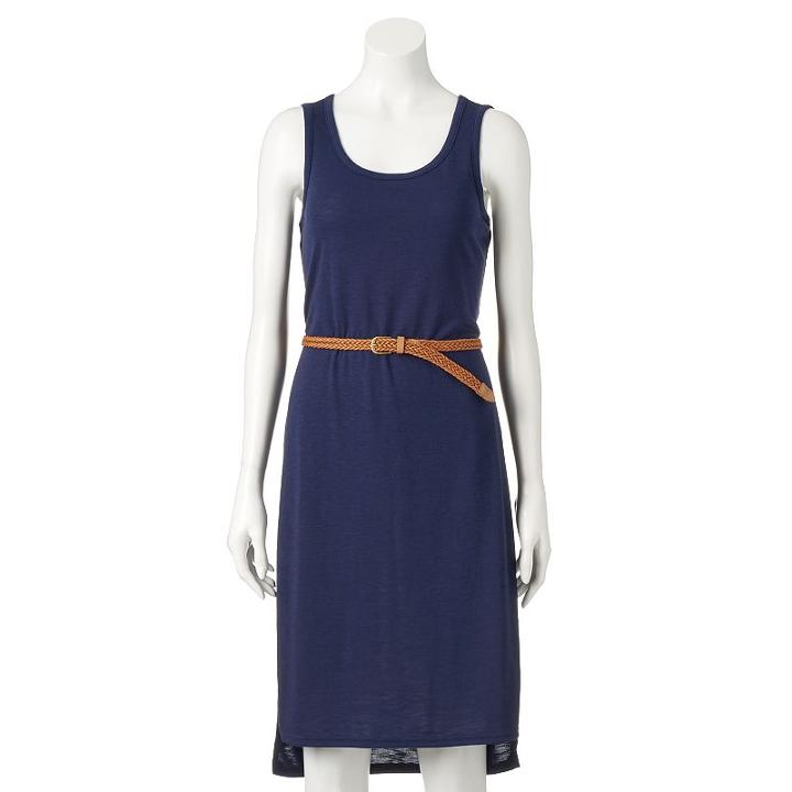 Women's Sonoma Goods For Life&trade; Midi Tank Dress, Size: Small, Blue