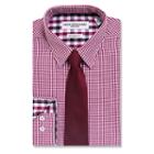 Men's Nick Graham Everywhere Modern-fit Dress Shirt And Tie Boxed Set, Size: L-34/35, Red