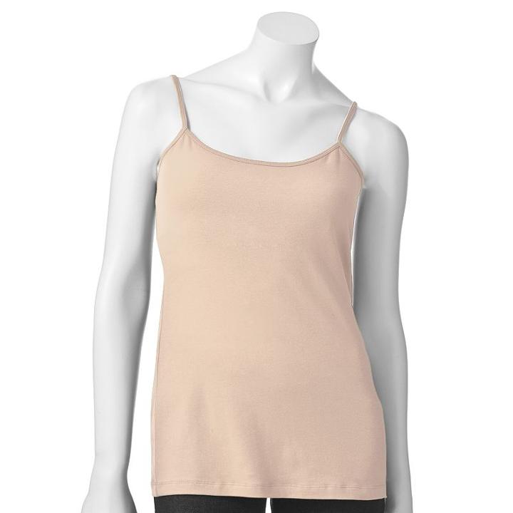 Sonoma Goods For Life&trade; Everyday Camisole - Women's, Size: Medium, Med Beige